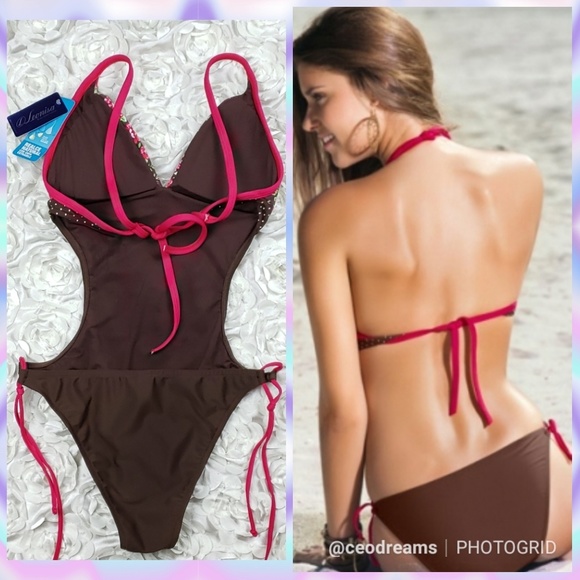 ❌SOLD❌Leonisa Floral Print Curve One Piece Bikini - Picture 2 of 8